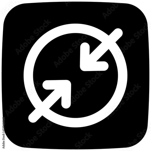 compress glyph icon