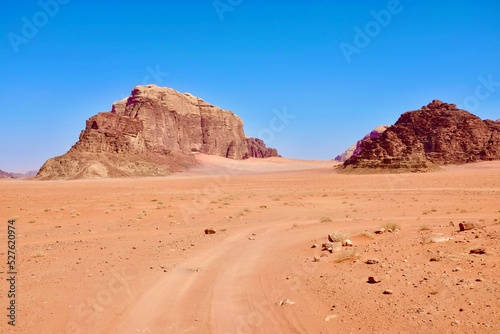 Wundersch  nes Wadi Rum in Jordanien 
