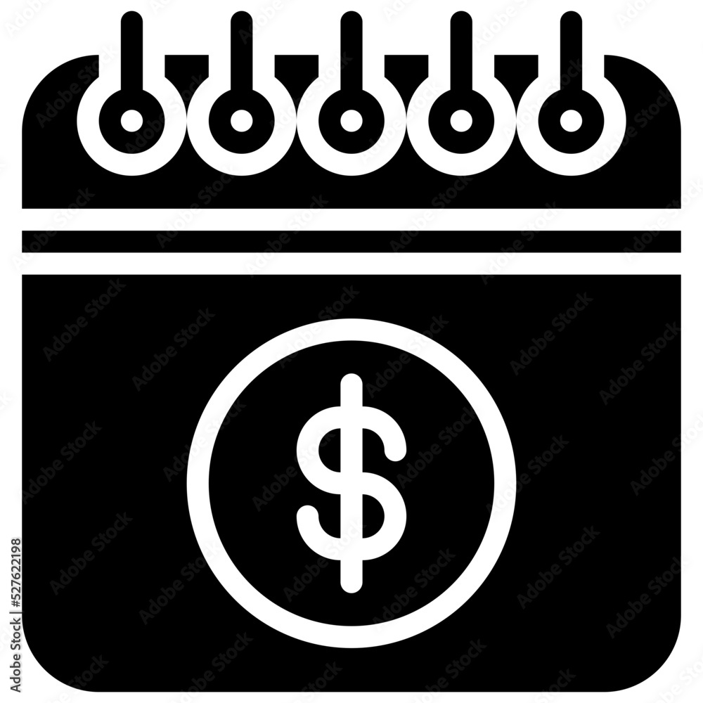 pay day glyph icon pay day glyph icon