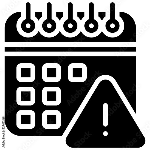 due date glyph icon