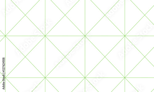 Seamless pattern with abstract geometric line texture, green on white background. Light modern simple wallpaper, bright tile backdrop, monochrome graphic element