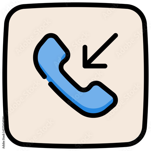 incoming call line color icon