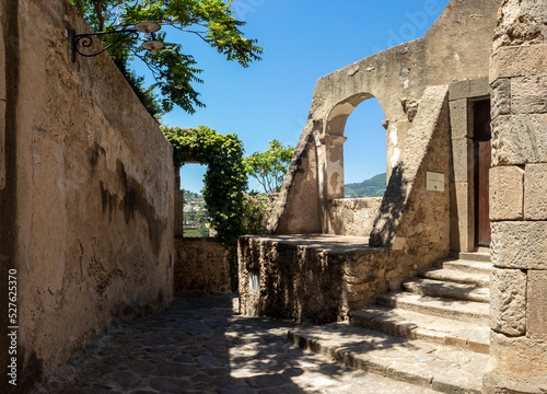 Ischia ponte aragonese castle on the sea