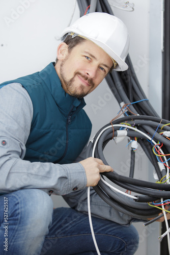 repair renovation electricity and people concept