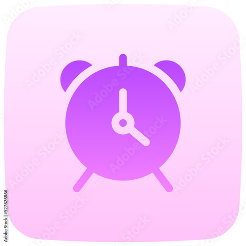 alarm flat gradient icon