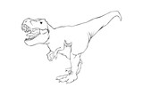 T-rex Lineart