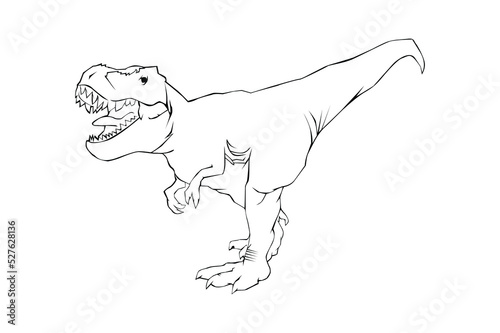 T-rex Lineart