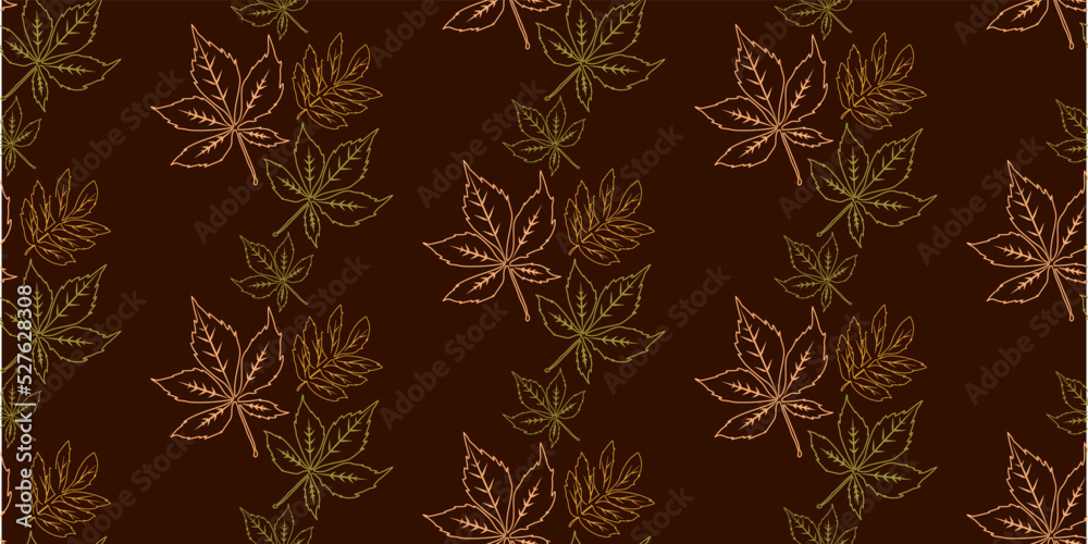 Seamless pattern autumn leaves. Perfect for prints and printing on fabric and paper. Seamless pattern autumn leaves. Perfect for prints and printing on fabric and paper.