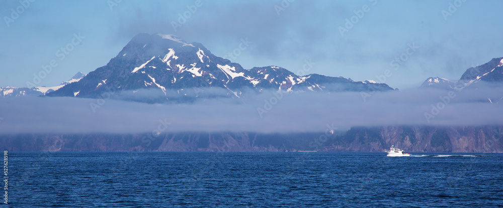 Wild alaskan coast in a large image