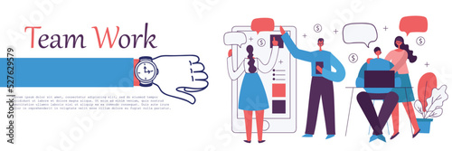 Vector illustration in flat design of group people doing different kinds of sport