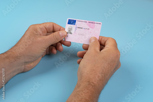  Italian driving license photo