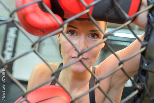 portrait of a female boxer