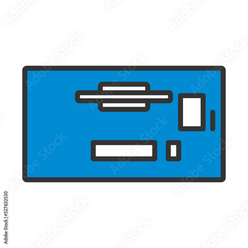 Office Table Top View Icon