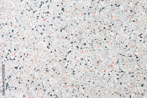 Background and texture of the room made of terrazzo material.