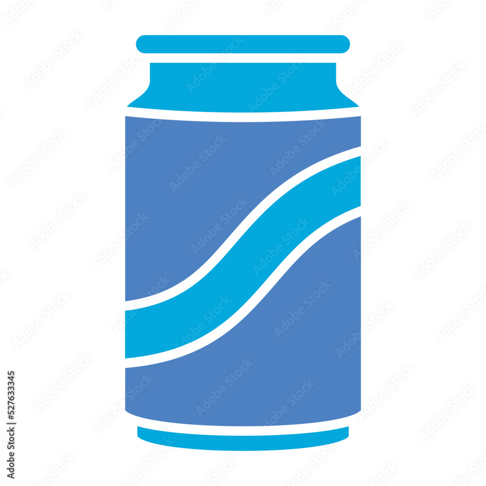 Cold Drink Glyph Two Color Icon Cold Drink Glyph Two Color Icon