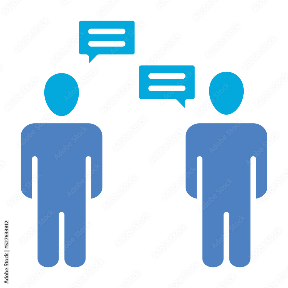 Conversation Glyph Two Color Icon Conversation Glyph Two Color Icon