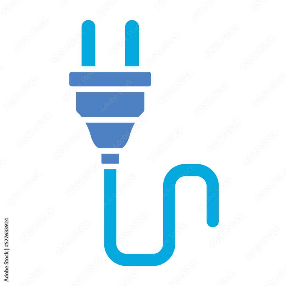 Plug Glyph Two Color Icon Plug Glyph Two Color Icon