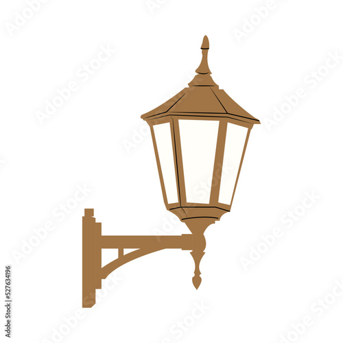 antique street lamp