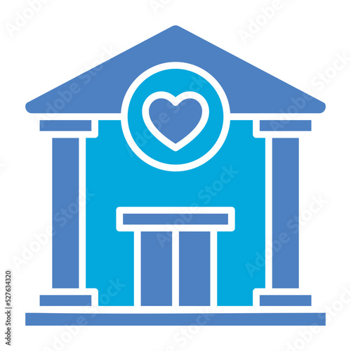 Non Profit Organization Glyph Two Color Icon