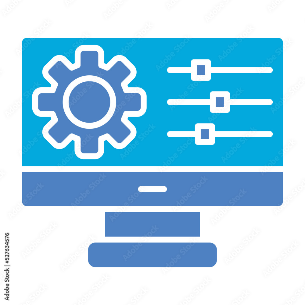 Configuration Glyph Two Color Icon Configuration Glyph Two Color Icon