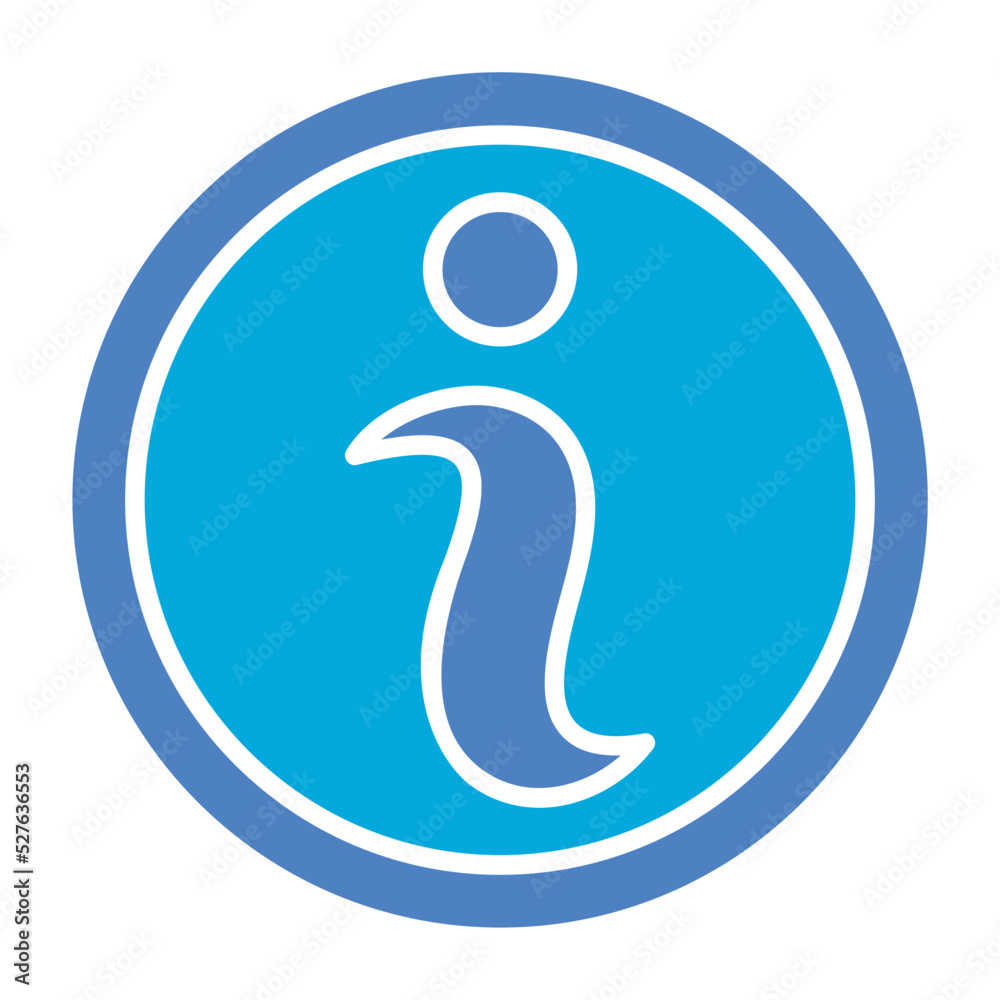 Info Circle Glyph Two Color Icon