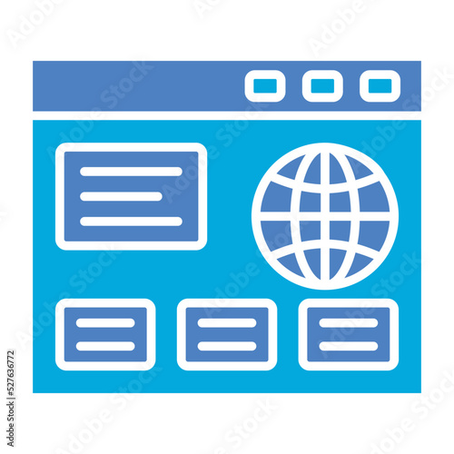 Browser Glyph Two Color Icon