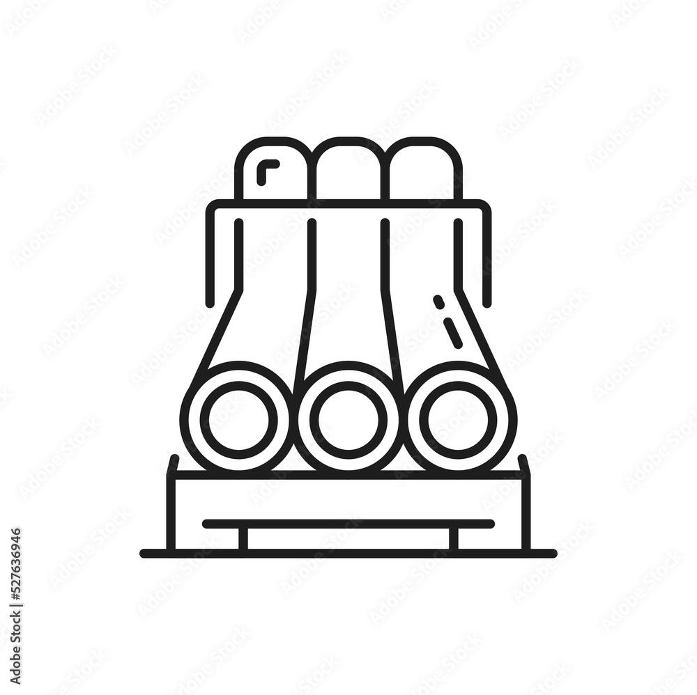 Pipeline gasoline, curve plumbing pipes outline production and manufacturing isolated outline icon. Vector plumbing work, sewage or drainage service, gas oil industry refinery fuel, metal pipe Pipeline gasoline, curve plumbing pipes outline production and manufacturing isolated outline icon. Vector plumbing work, sewage or drainage service, gas oil industry refinery fuel, metal pipe