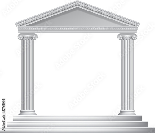 Fotografie, Obraz Greek Column Temple