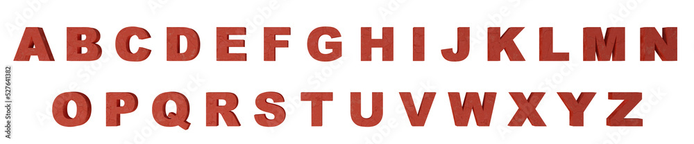 Alphabet text effects set isolated on png background Alphabet text effects set isolated on png background
