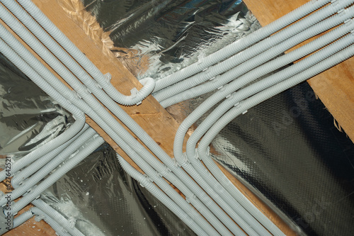 Φωτογραφία New home construction lights and ceiling electrical