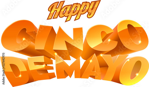A Happy Cinco De Mayo label...