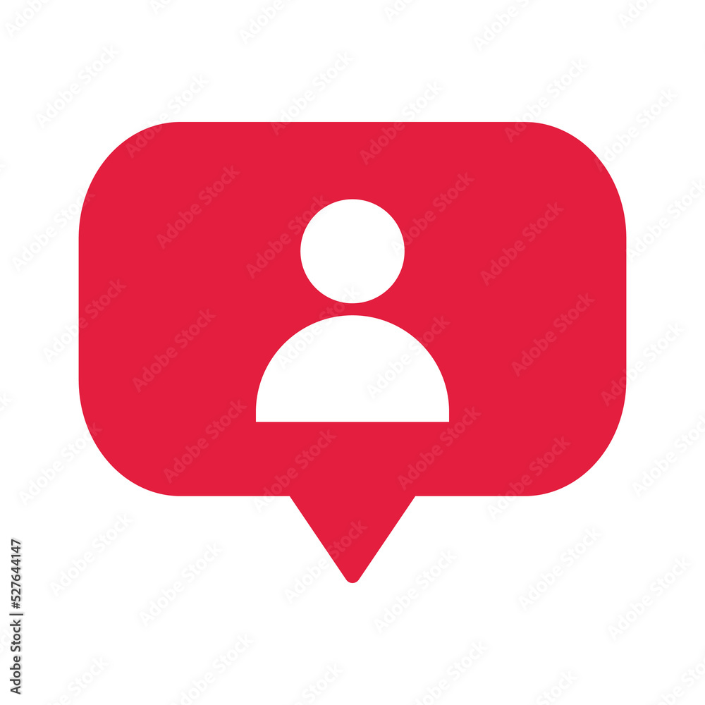 follow icon for notification in ui ux interface design. social media alert symbol follow icon for notification in ui ux interface design. social media alert symbol