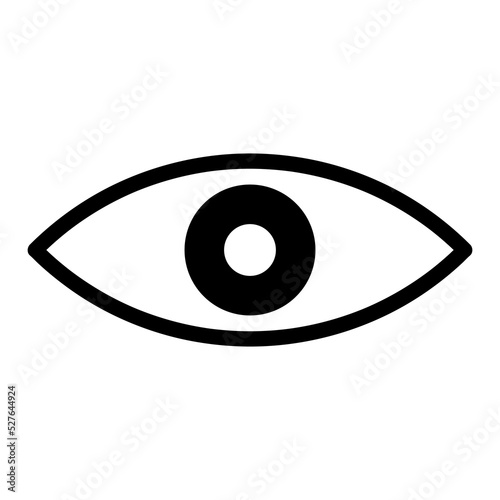 eye illustration design in hand drawn for icon