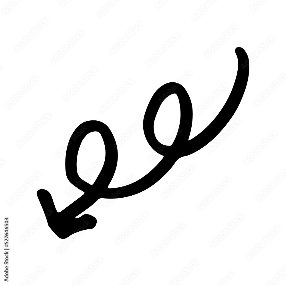 Obraz premium element abstract hand drawn illustration design