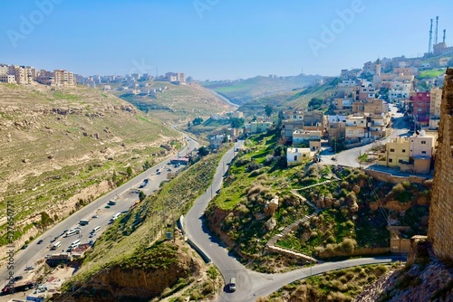 Wunderschöne Aufnahmen in der Burg Shobak Jordanien  photo