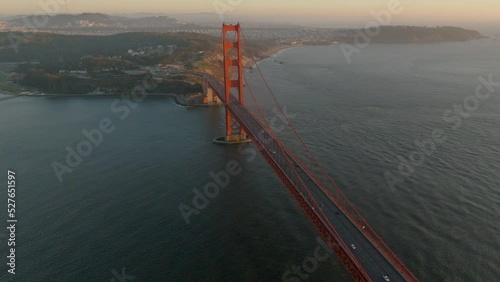 Golden Gate at Magic Hour Orbit - San Francisco