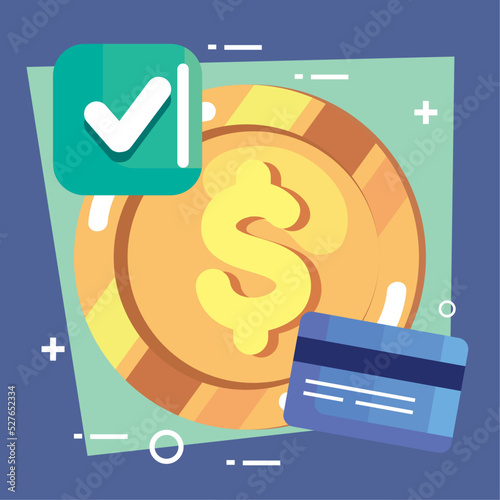 coin with credit card