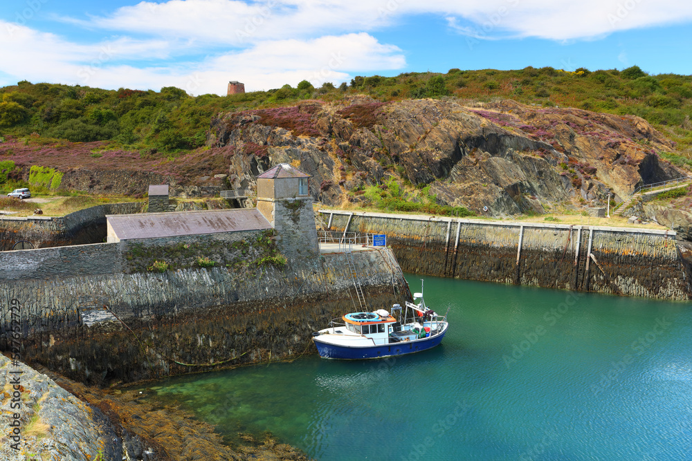 Amlwch Port on a Sunny Summer Afternoon. Anglesey, North Wales, UK.