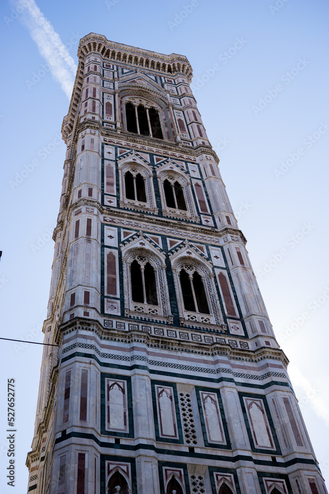 Firenze, Tuscany, Italy 08-26-2022. Details of the Metropolitan Cathedral Basilica of Santa Maria del Fiore, or Cathedral of Saint Mary of the Flower Firenze, Tuscany, Italy 08-26-2022. Details of the Metropolitan Cathedral Basilica of Santa Maria del Fiore, or Cathedral of Saint Mary of the Flower