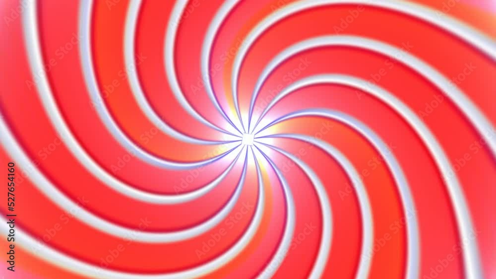 Red and yellow swirl glowing candy liquate animation.