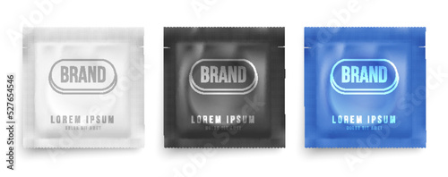 Three Realistic Condom Pouches