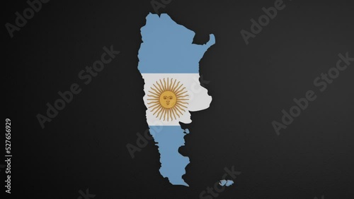 Argentina Border Map Intro Animation