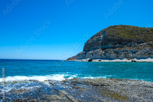 Cala de Enmedio, in the natural park of Cabo de Gata, Níjar, Andalusia. Spain