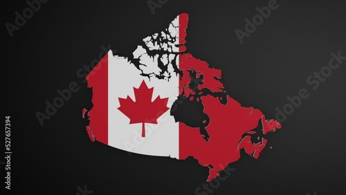 Canada Border Map Intro Animation