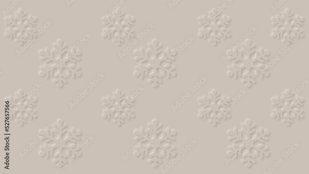 Abstract winter vector background with modern Christmas concept of light brown paper snowflakes. Abstract winter vector background with modern Christmas concept of light brown paper snowflakes.