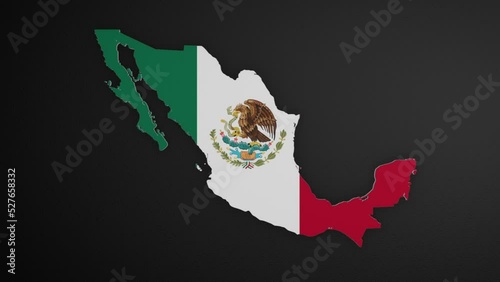 Mexico Border Map Intro Animation
