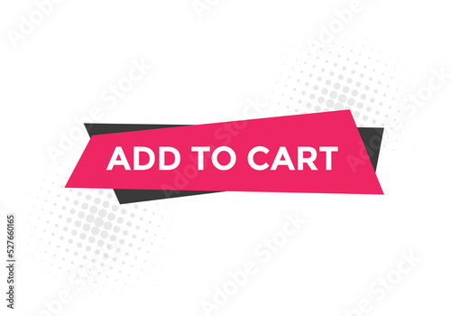add to cart text web button. add to cart speech bubble label. Colorful web banner. vector illustration 