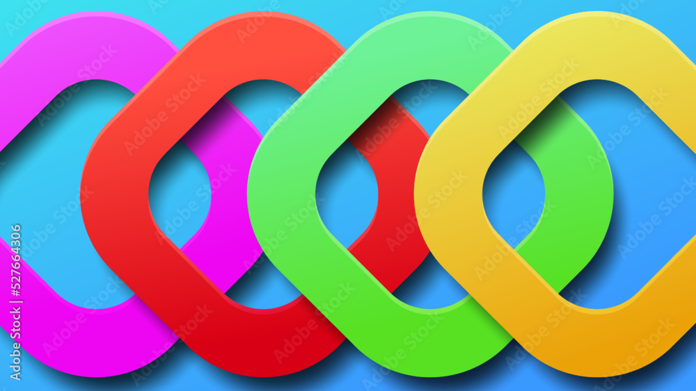 overlapping layer colorful background, 3d background