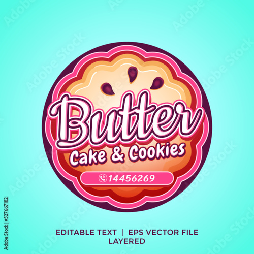 Butter bisquit Logo and Label