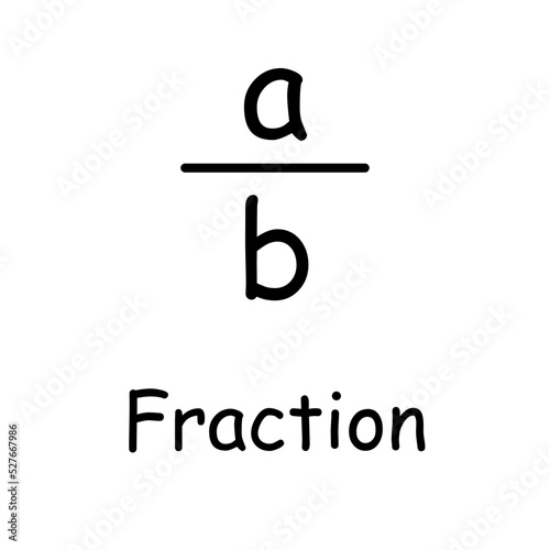 Standard form of fraction in mathematics